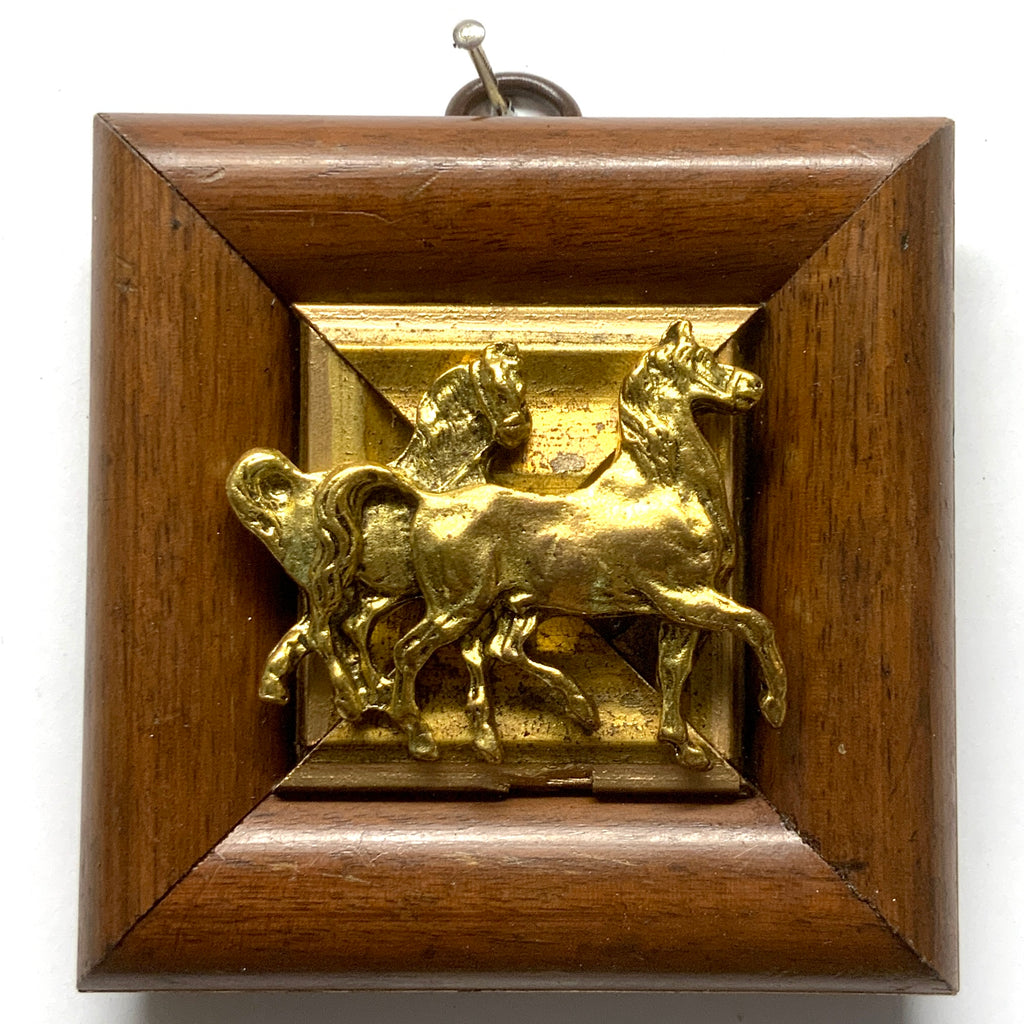 Wooden Frame with Horses (3.5
