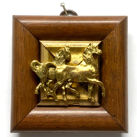 Wooden Frame with Horses (3.5