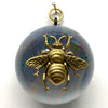 Acrylic Dome Frame with Grande Bee on Marbled Paper / Slight Imperfections (2.5