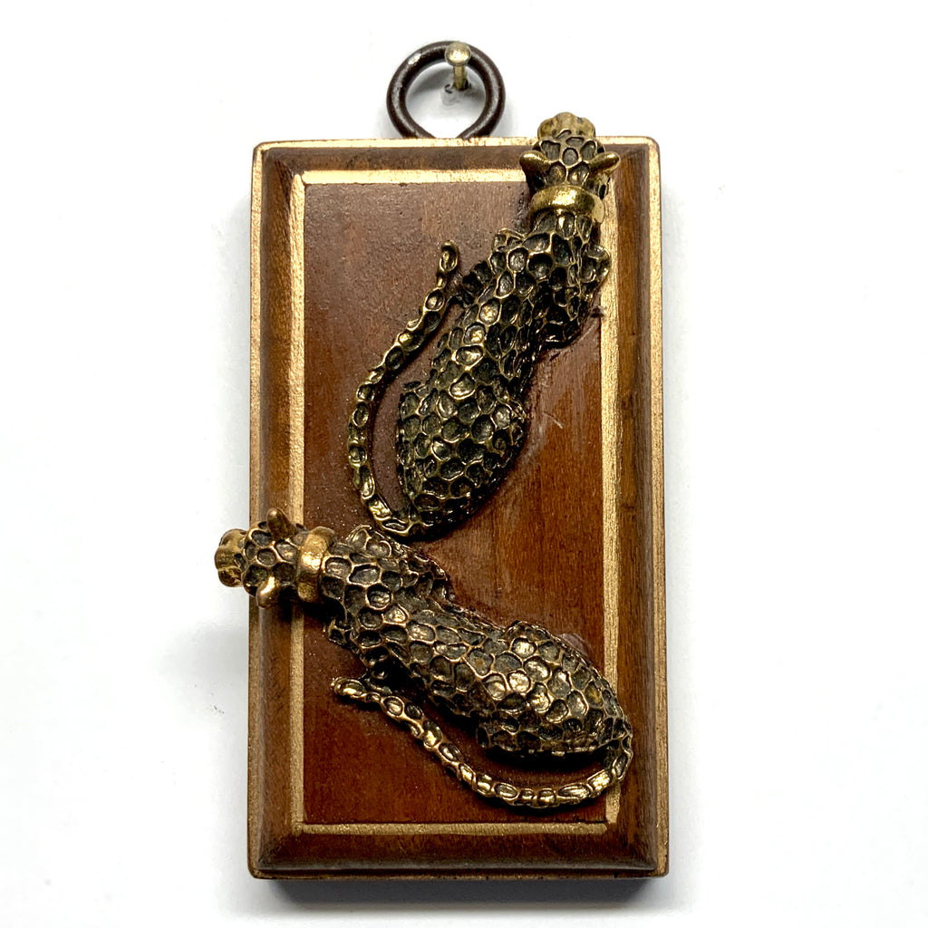 Mahogany Frame with Leopards (2” wide)