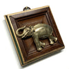 Wooden Frame with Elephant (3.5” wide)