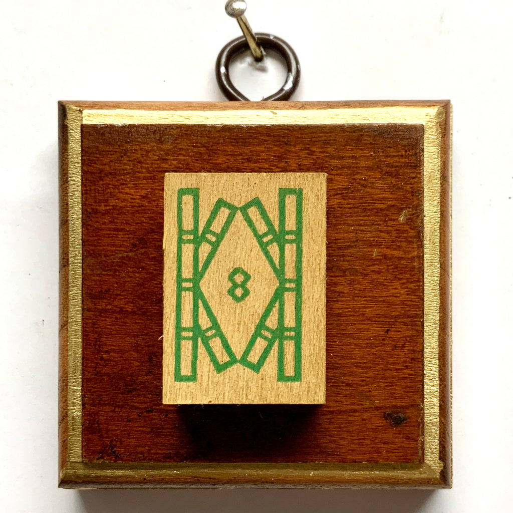 Wooden Frame with Mahjong Tile (2.5