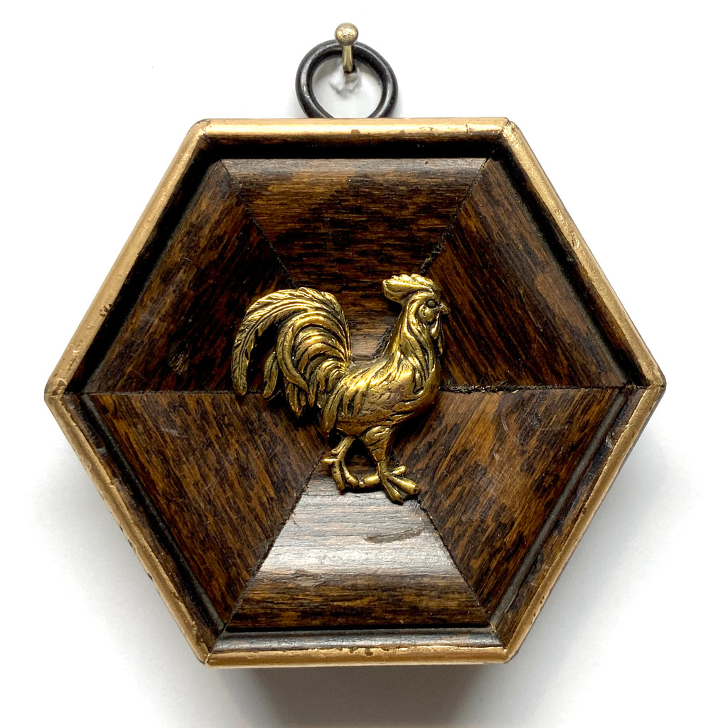 Wooden Frame with Rooster (3” wide)