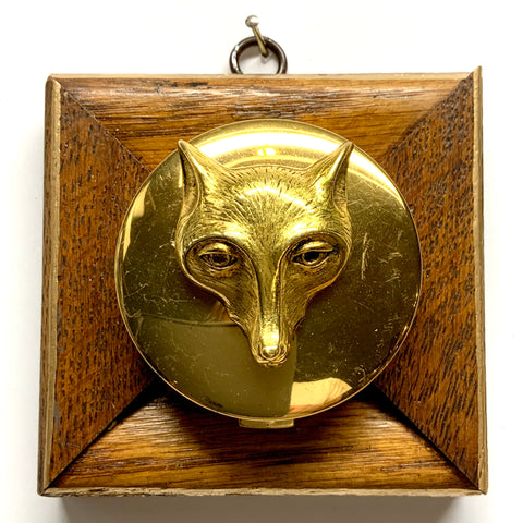 Wooden Frame with Fox on Compact (4