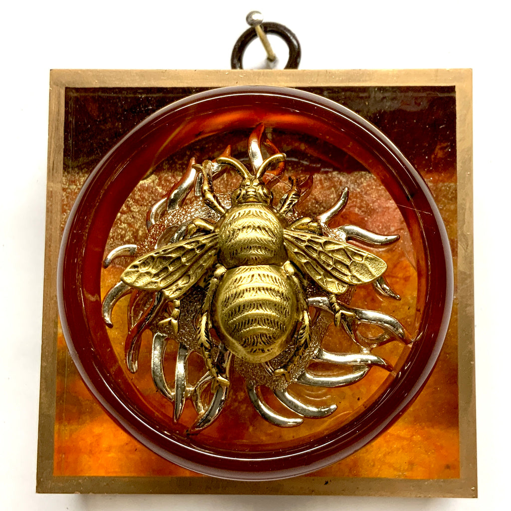 Acrylic Frame with Grande Bee on Brooch / Slight Imperfections (3