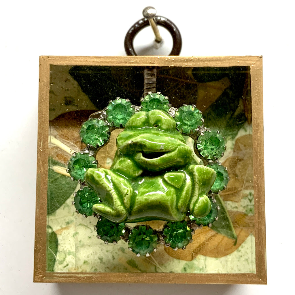 Acrylic Frame with Frog / Slight Imperfections (2
