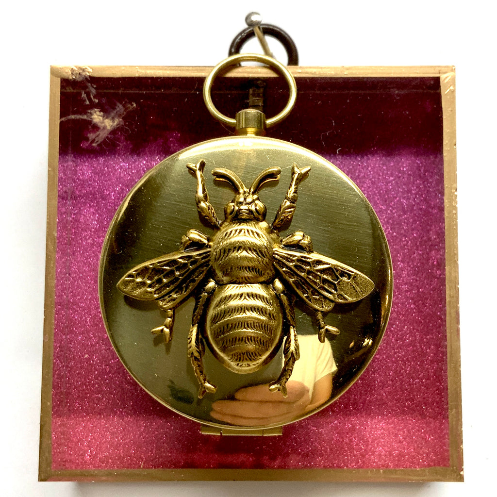 Acrylic Frame with Grande Bee on Compass / Slight Imperfections (3