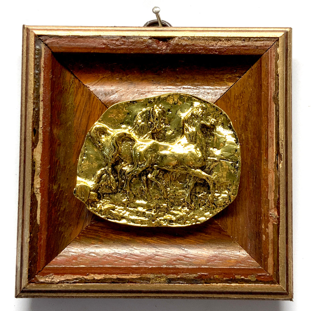 Wooden Frame with Horses (4.5