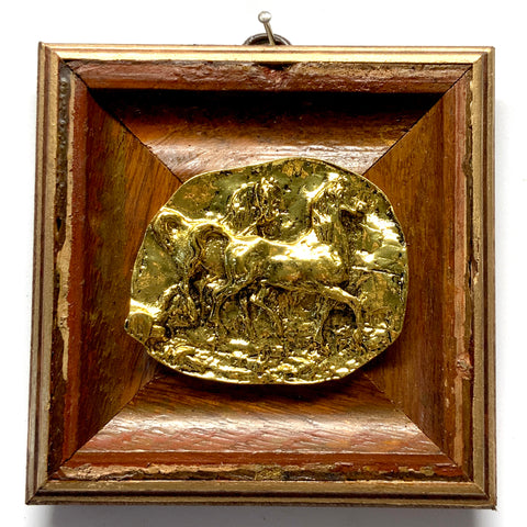 Wooden Frame with Horses (4.5