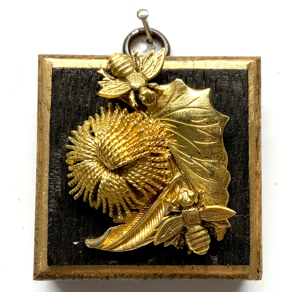 Bourbon Barrel Frame with Napoleonic Bees on Brooch (2.5
