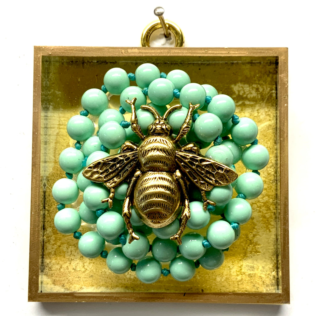 Acrylic Frame with Grande Bee on Necklace / Slight Imperfections (3