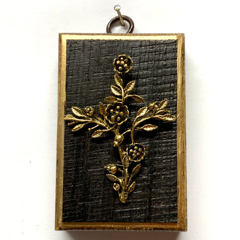 Bourbon Barrel Frame with Rose Cross (2.5