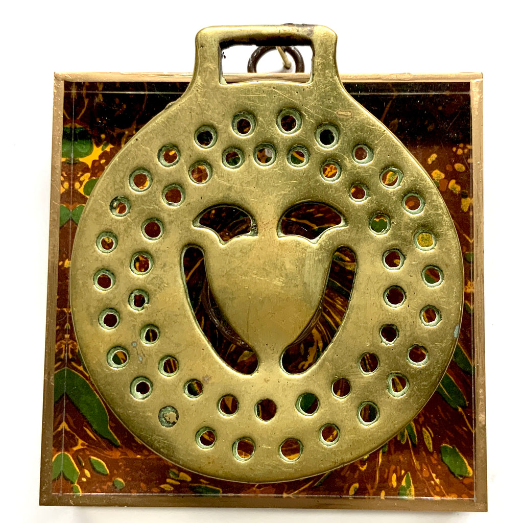 Acrylic Frame with Horse Brass / Slight Imperfections (4