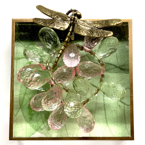 Acrylic Frame with Dragonfly on Necklace / Slight Imperfections (4