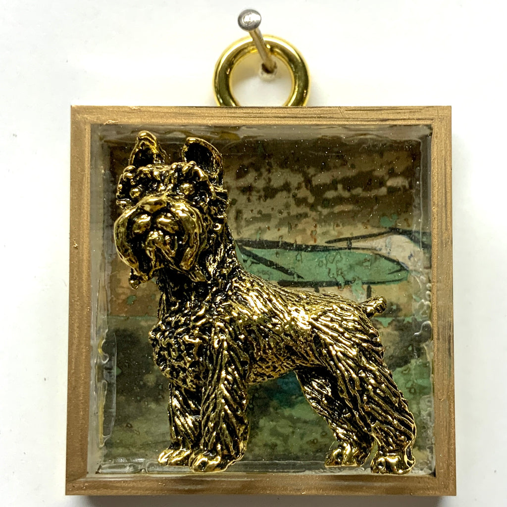 Acrylic Frame with Schnauzer / Slight Imperfections (2