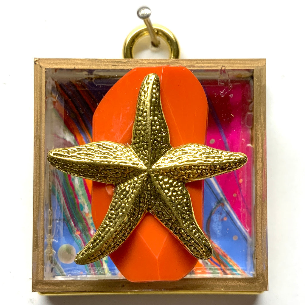 Acrylic Frame with Starfish / Slight Imperfections (2