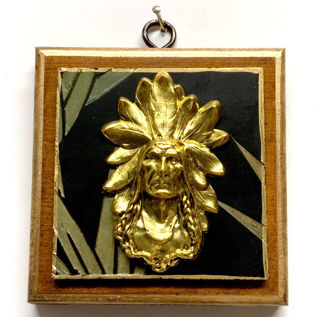 Wooden Frame with Chief on Coromandel (3.75