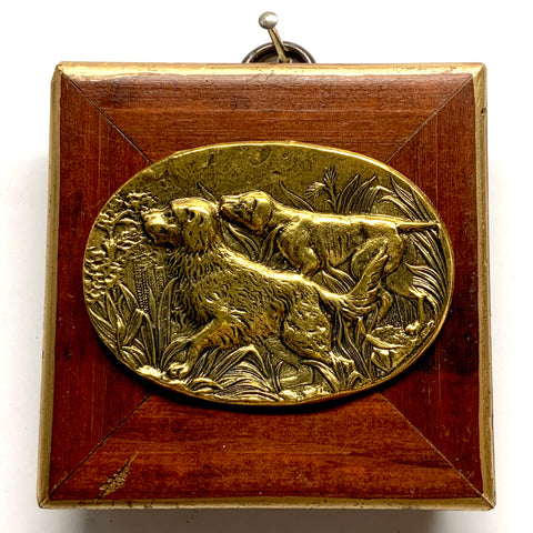 Wooden Frame with Sporting Dogs (2.75