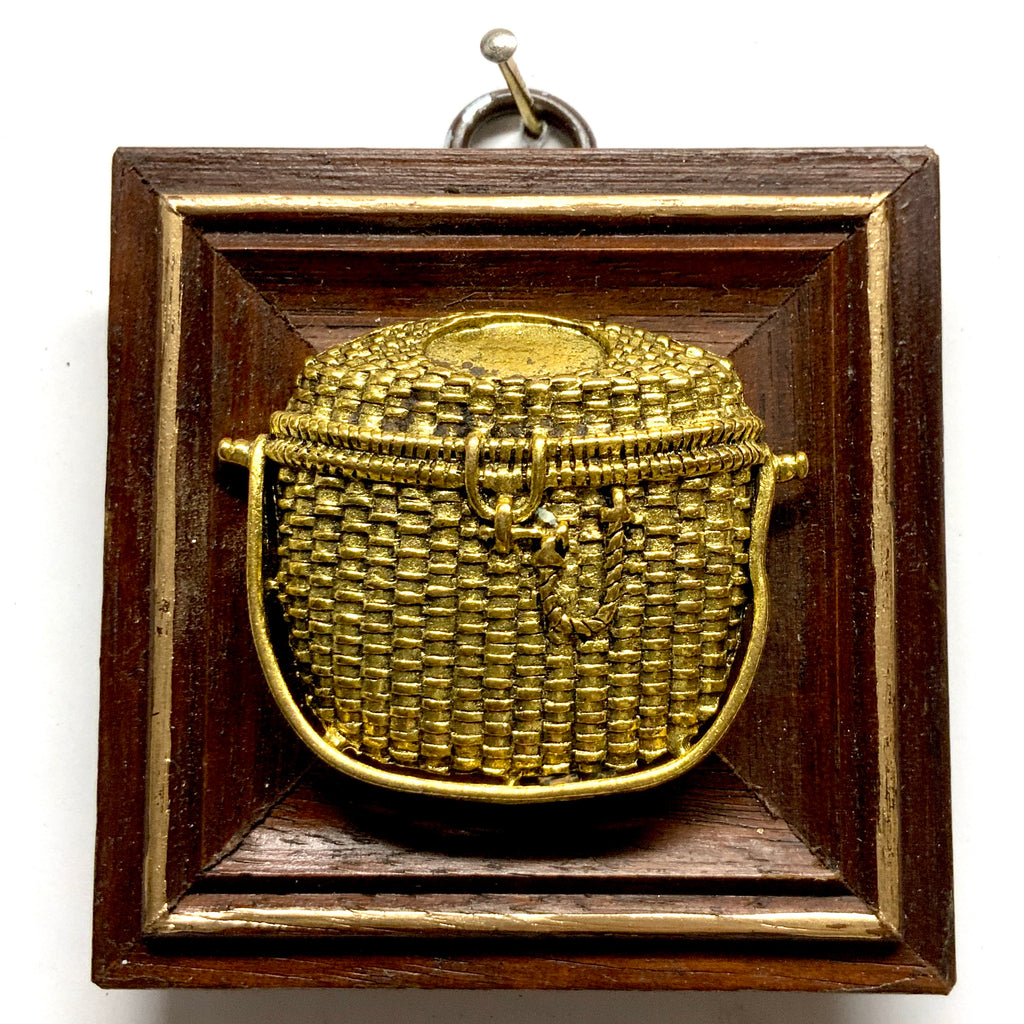 Wooden Frame with Nantucket Basket (3