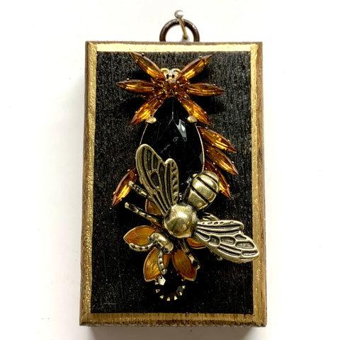 Bourbon Barrel Frame with Bee on Brooch (2.5