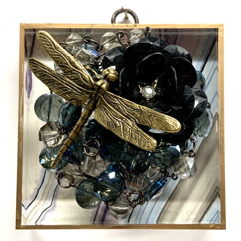 Acrylic Frame with Dragonflies on Necklace / Slight Imperfections (4