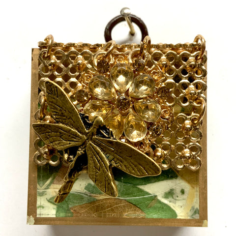 Acrylic Frame with Dragonfly on Brooch / Slight Imperfections (2