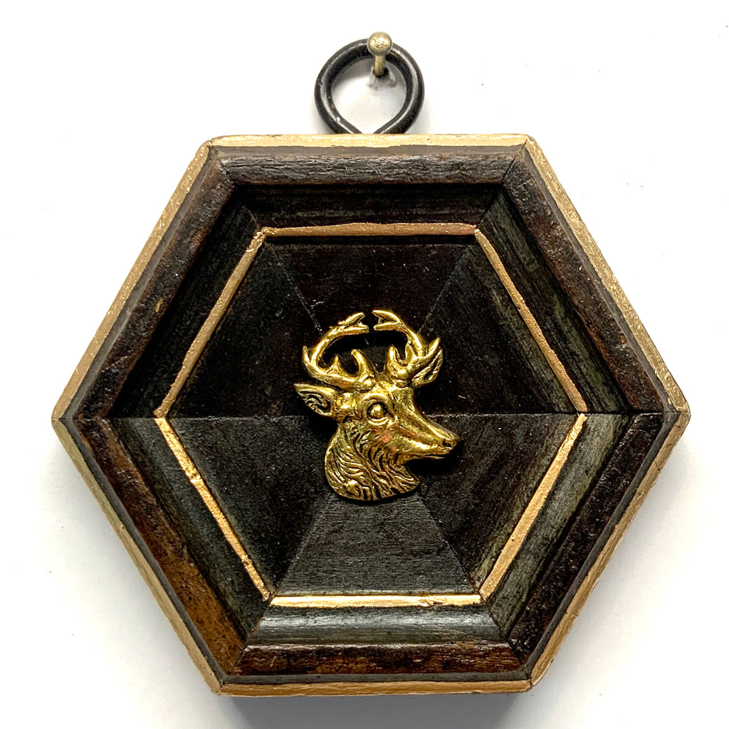 Wooden Frame with Stag (3.25” wide)