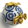 Ceramic Ball Frame with Deco Bees (2.5