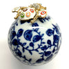 Ceramic Ball Frame with Enameled Bee (2.5