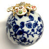 Ceramic Ball Frame with Enameled Bee (2.5