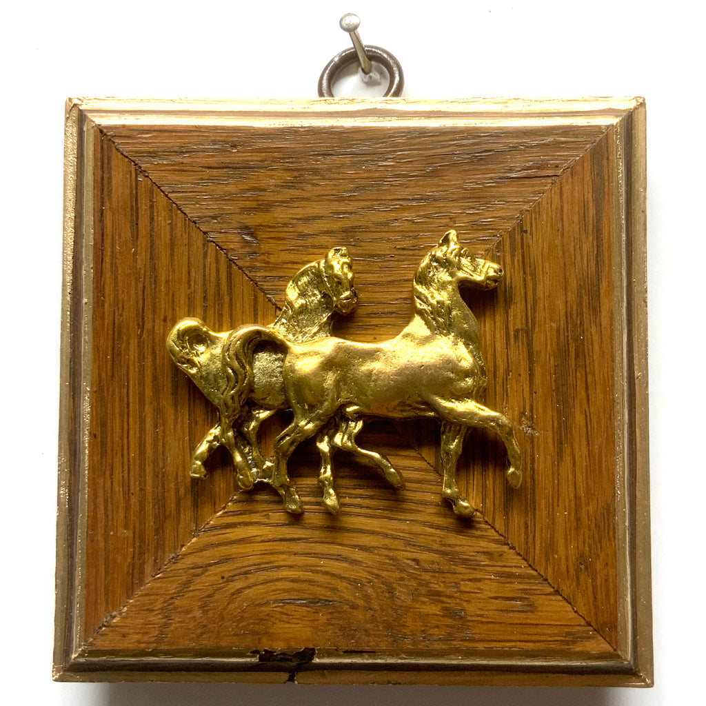 Wooden Frame with Horses (3.75