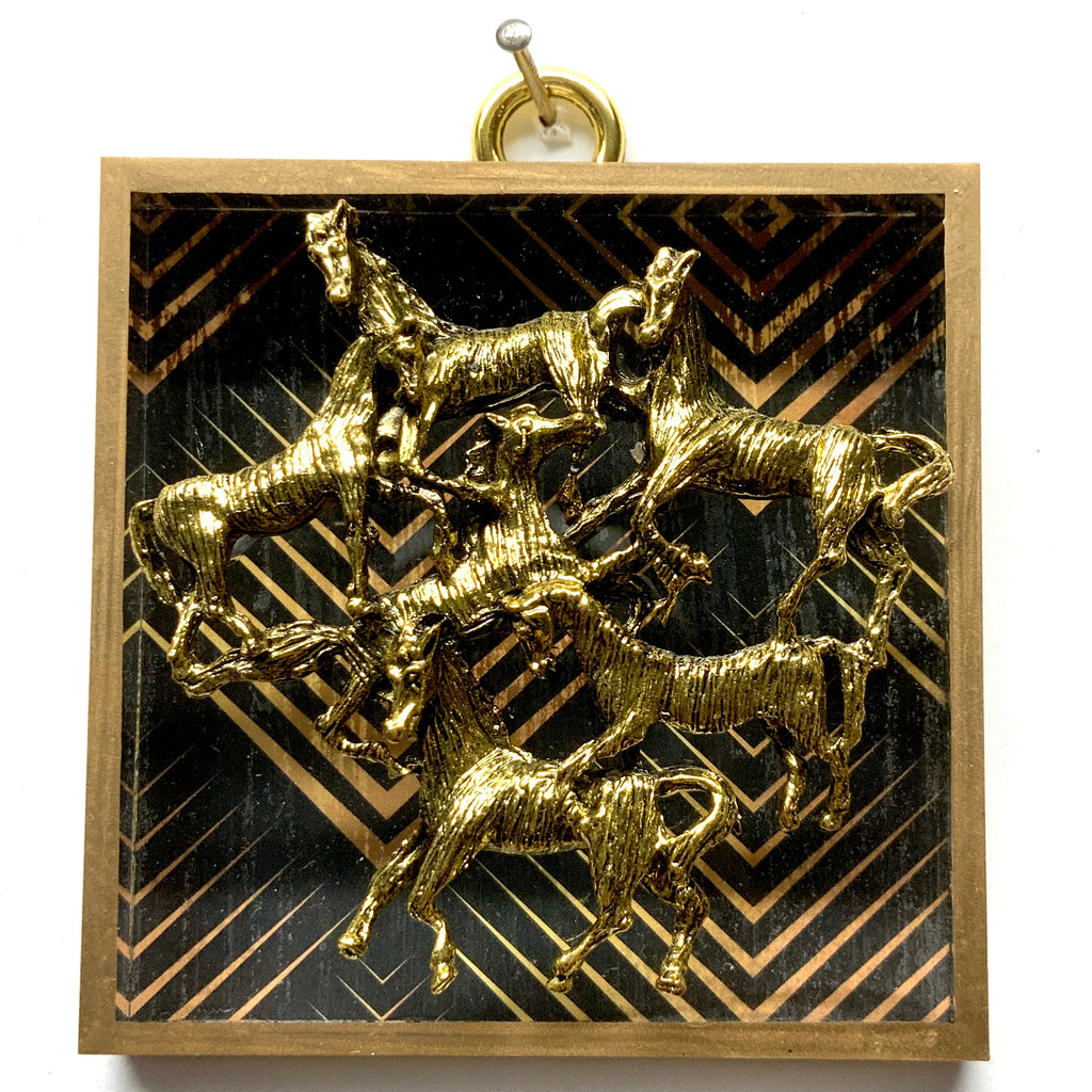 Acrylic Frame with Horses / Slight Imperfections (3