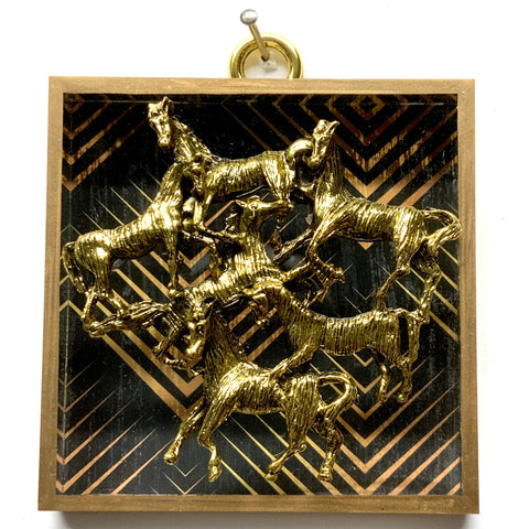 Acrylic Frame with Horses / Slight Imperfections (3