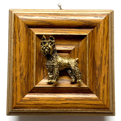 Wooden Frame with Schnauzer (4