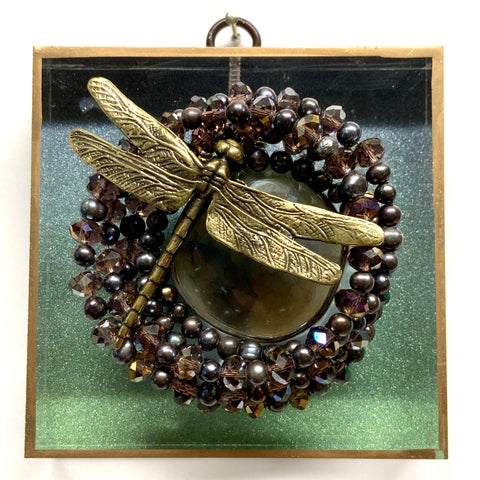 Acrylic Frame with Dragonfly on Necklace / Slight Imperfections (4