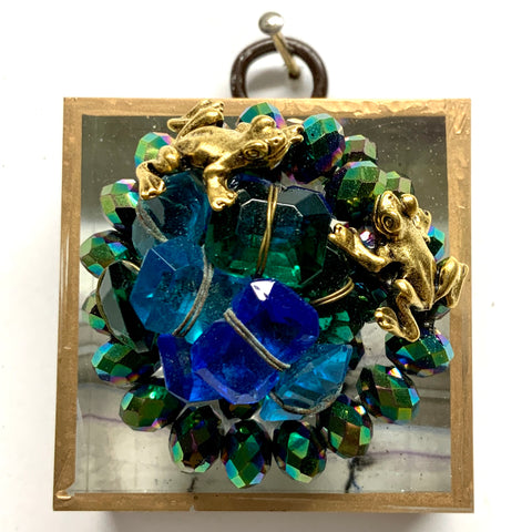 Acrylic Frame with Frogs on Brooch / Slight Imperfections (2