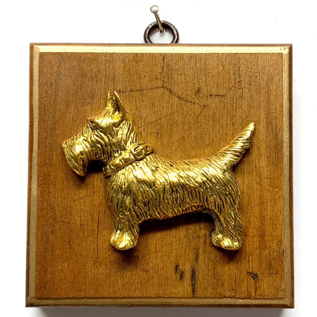 Wooden Frame with Terrier (4