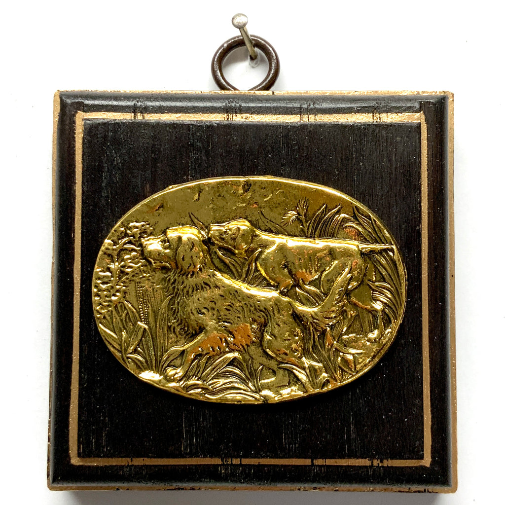 Wooden Frame with Sporting Dogs (3.25