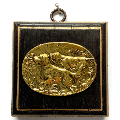Wooden Frame with Sporting Dogs (3.25