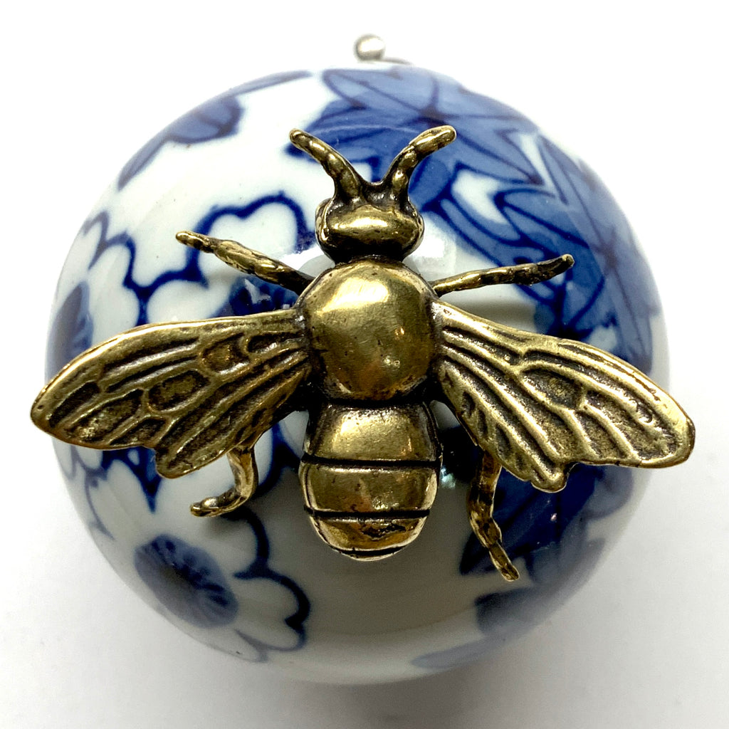 Ceramic Ball Frame with Bee / Slight Imperfections (2