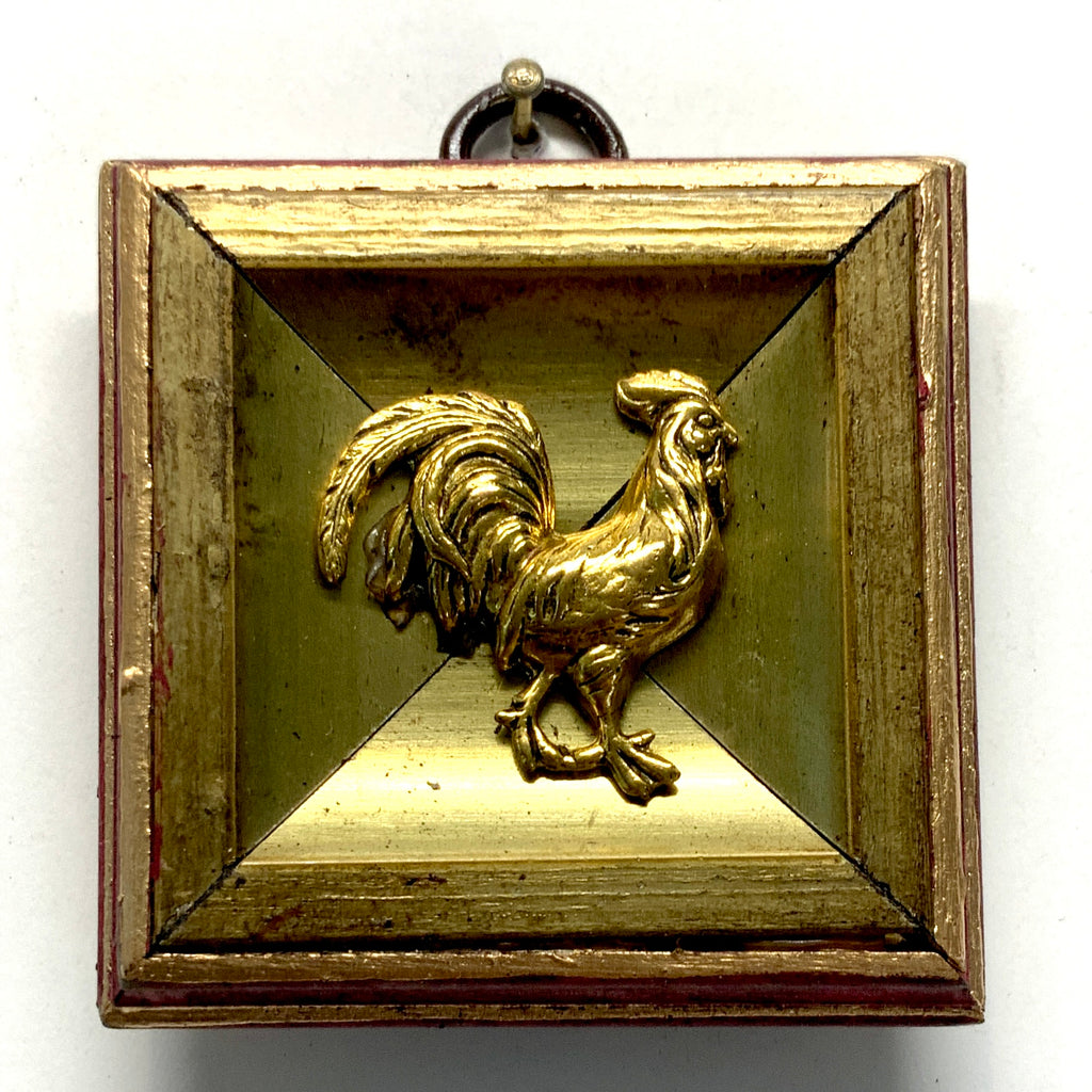 Gilt Frame with Rooster (2.5” wide)