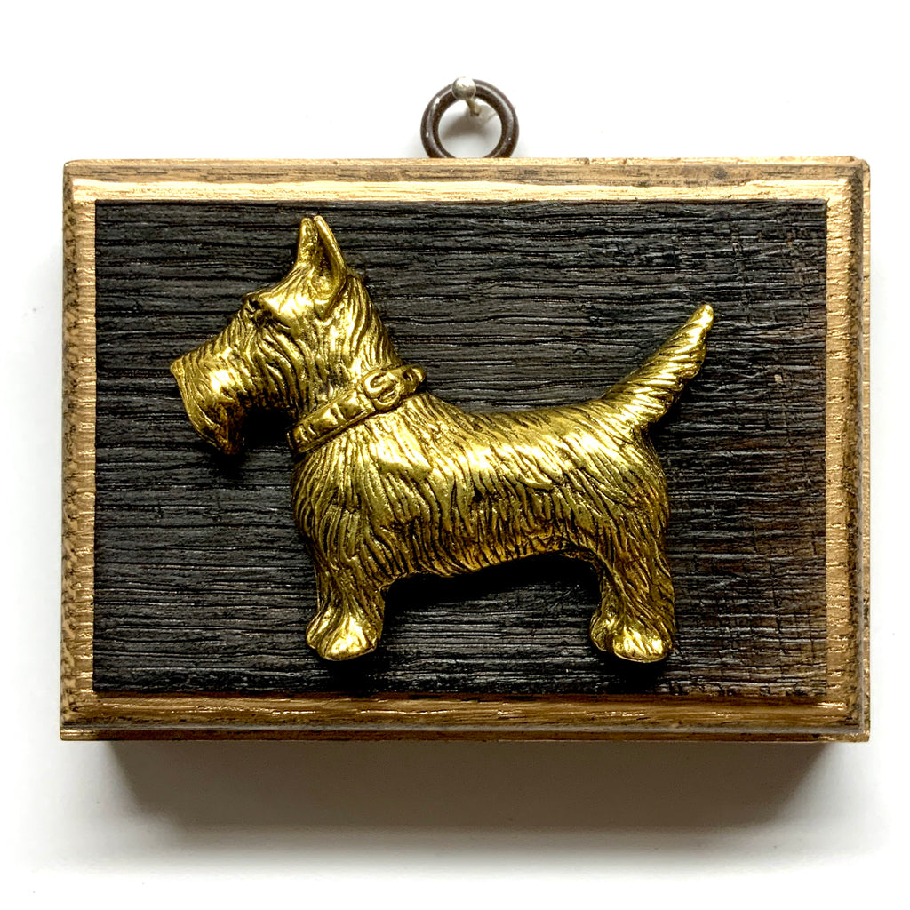 Bourbon Barrel Frame with Terrier (4.5