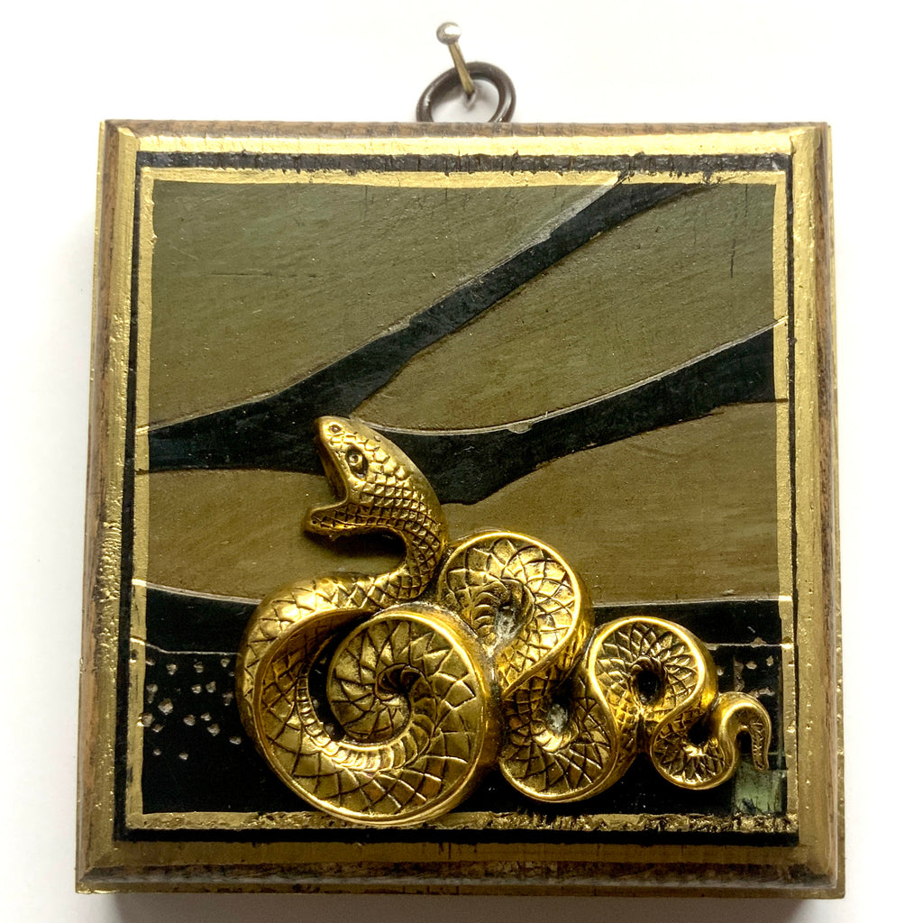 Bourbon Barrel Frame with Snake on Coromandel (4