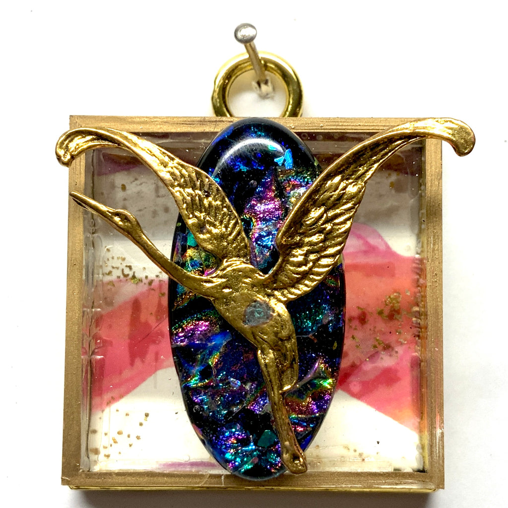 Acrylic Frame with Crane / Slight Imperfections (2
