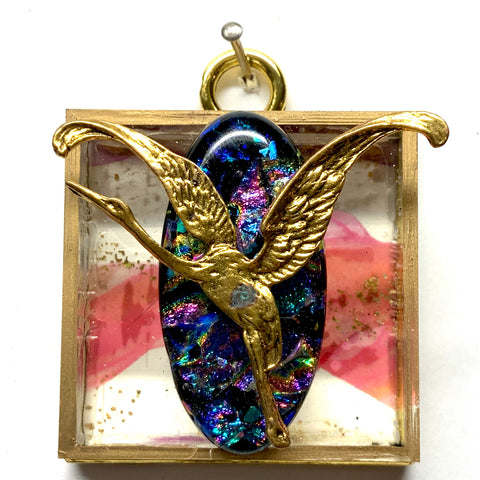 Acrylic Frame with Crane / Slight Imperfections (2