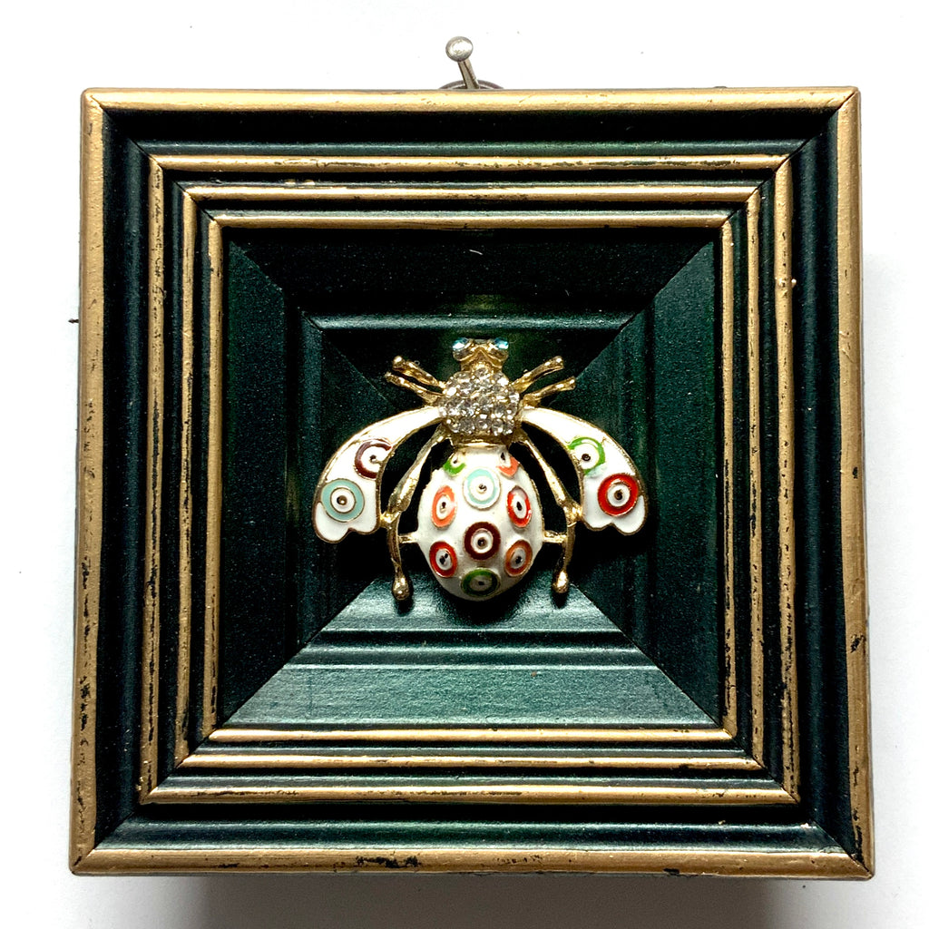 Painted Frame with Enameled Bee (3.75