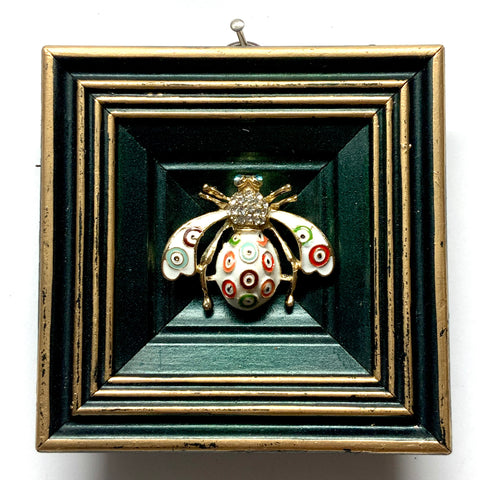 Painted Frame with Enameled Bee (3.75