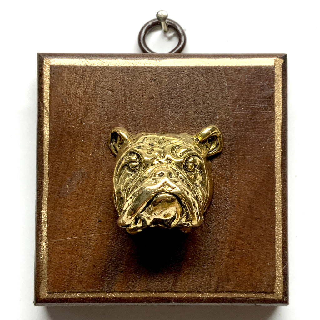 Wooden Frame with Bulldog (3