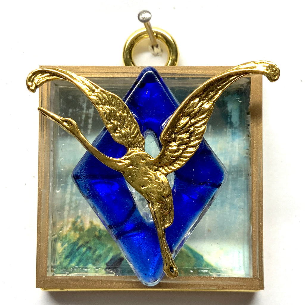 Acrylic Frame with Crane / Slight Imperfections (2