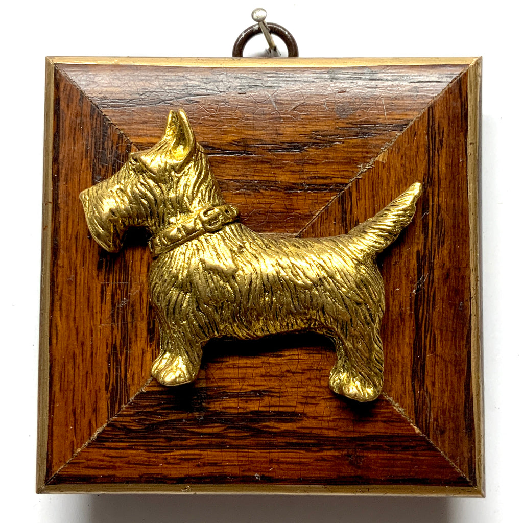 Wooden Frame with Terrier (3.75